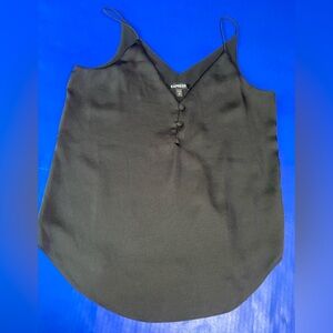 Express NWOT Black Women's Cami with 3 Front Buttons & Adjustable Straps Size XS